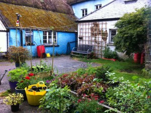 Home grown vegetables from the thriving veg patch were often on the menu.
