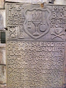 Gravestone in Saint Magnus Cathedral